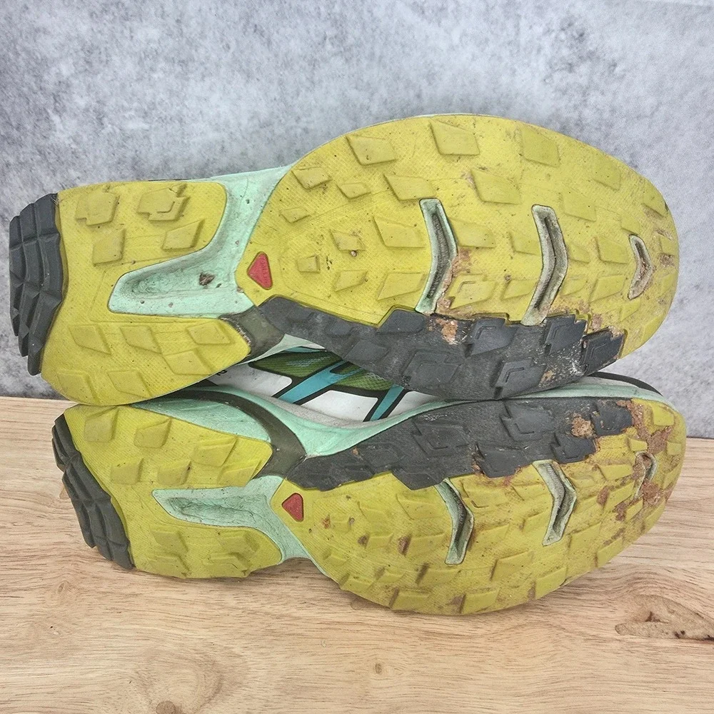 Salomon Wings Pro 2 Trail Running Shoes Womens 8 Lime Green Hiking Sneakers